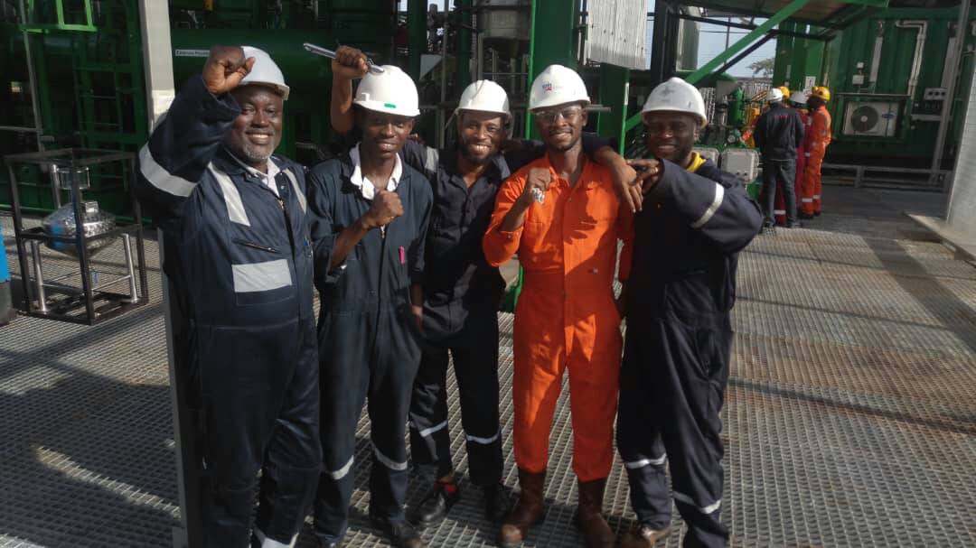Project completion celebration at Forcados Manifold