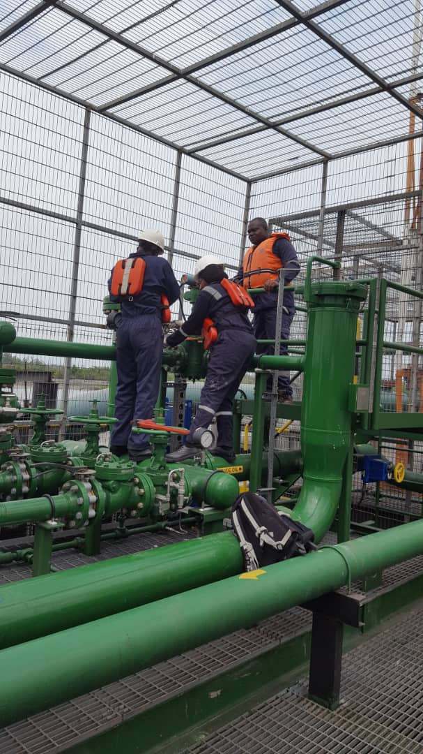 Inspection of valves procedure at a metering station